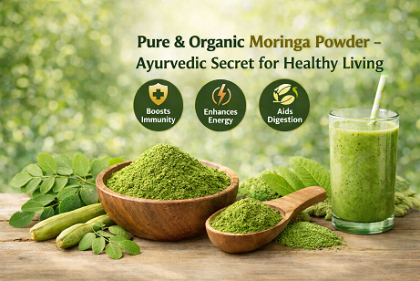 Natural Ayush Pure & Organic Moringa Powder – Ayurvedic Secret for Healthy Living